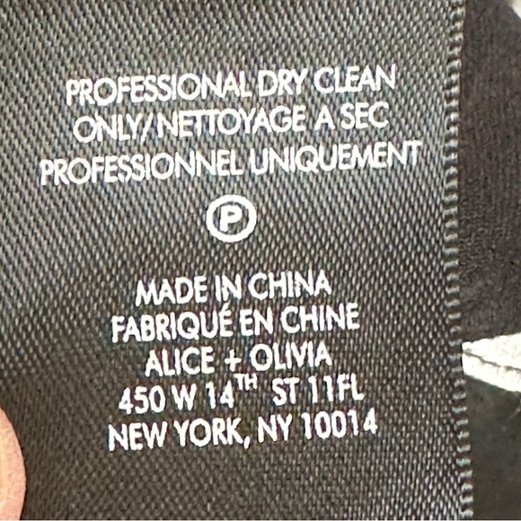 Alice + Olivia Women’s XS‎ Silk Drape Neck Ribbon Tape Blast $225 NWT - Picture 6 of 13